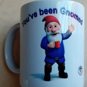 New youve been Gnomed mug